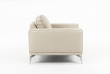 VIG Furniture Lamod Italia Soho - Italian Grey Oyster Leather Armchair VGDT-SOHO-O-GREY