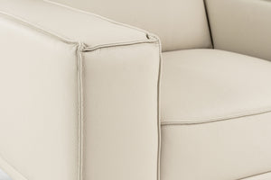 VIG Furniture Lamod Italia Soho - Italian Grey Oyster Leather Armchair VGDT-SOHO-O-GREY