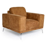 VIG Furniture Lamod Italia Soho - Italian Cognac Leather Armchair VGDTSOHO-COGNAC-CH