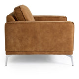 VIG Furniture Lamod Italia Soho - Italian Cognac Leather Armchair VGDTSOHO-COGNAC-CH