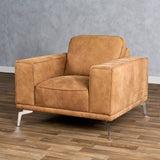 VIG Furniture Lamod Italia Soho - Italian Cognac Leather Armchair VGDTSOHO-COGNAC-CH