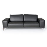 VIG Furniture Lamod Italia Soho - Italian Grey Nirvana Fume Leather Sofa VGDTSOHO-SF-GREY-S