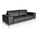 VIG Furniture Lamod Italia Soho - Italian Grey Nirvana Fume Leather Sofa VGDTSOHO-SF-GREY-S