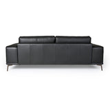 VIG Furniture Lamod Italia Soho - Italian Grey Nirvana Fume Leather Sofa VGDTSOHO-SF-GREY-S