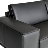 VIG Furniture Lamod Italia Soho - Italian Grey Nirvana Fume Leather Sofa VGDTSOHO-SF-GREY-S