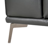 VIG Furniture Lamod Italia Soho - Italian Grey Nirvana Fume Leather Sofa VGDTSOHO-SF-GREY-S