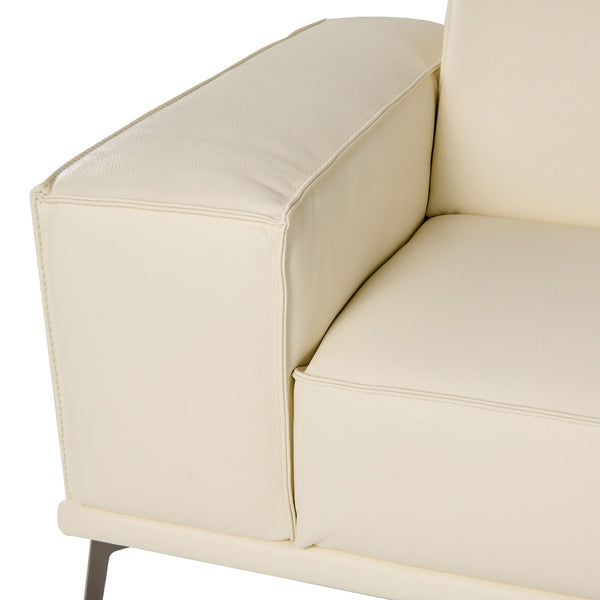 VIG Furniture Lamod Italia Soho - Italian Ivory Leather Sofa VGDTSOHO-SF-IVORY-S
