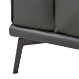 VIG Furniture Lamod Italia Soho - Italian Grey Leather Armchair VGDTSOHO-GREY-CHR