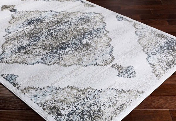 Livabliss Soleil Traditional Machine Woven Accent Rug Polyester Blend for Entryway or Bath SOI2306-23