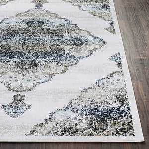 Livabliss Soleil Traditional Machine Woven Accent Rug Polyester Blend for Entryway or Bath SOI2306-23