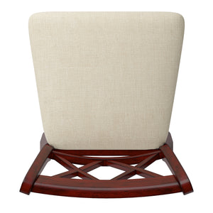 Homelegance By Top-Line Juliette Double X-Back Wood Swivel Bar Stool Red Rubberwood