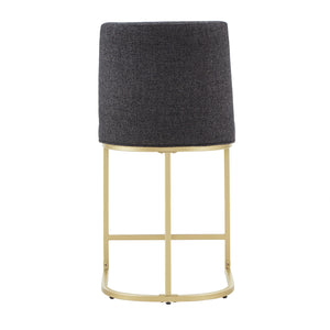 Homelegance By Top-Line Arvind Bar and Counter Stool (Set of 2) Black Metal