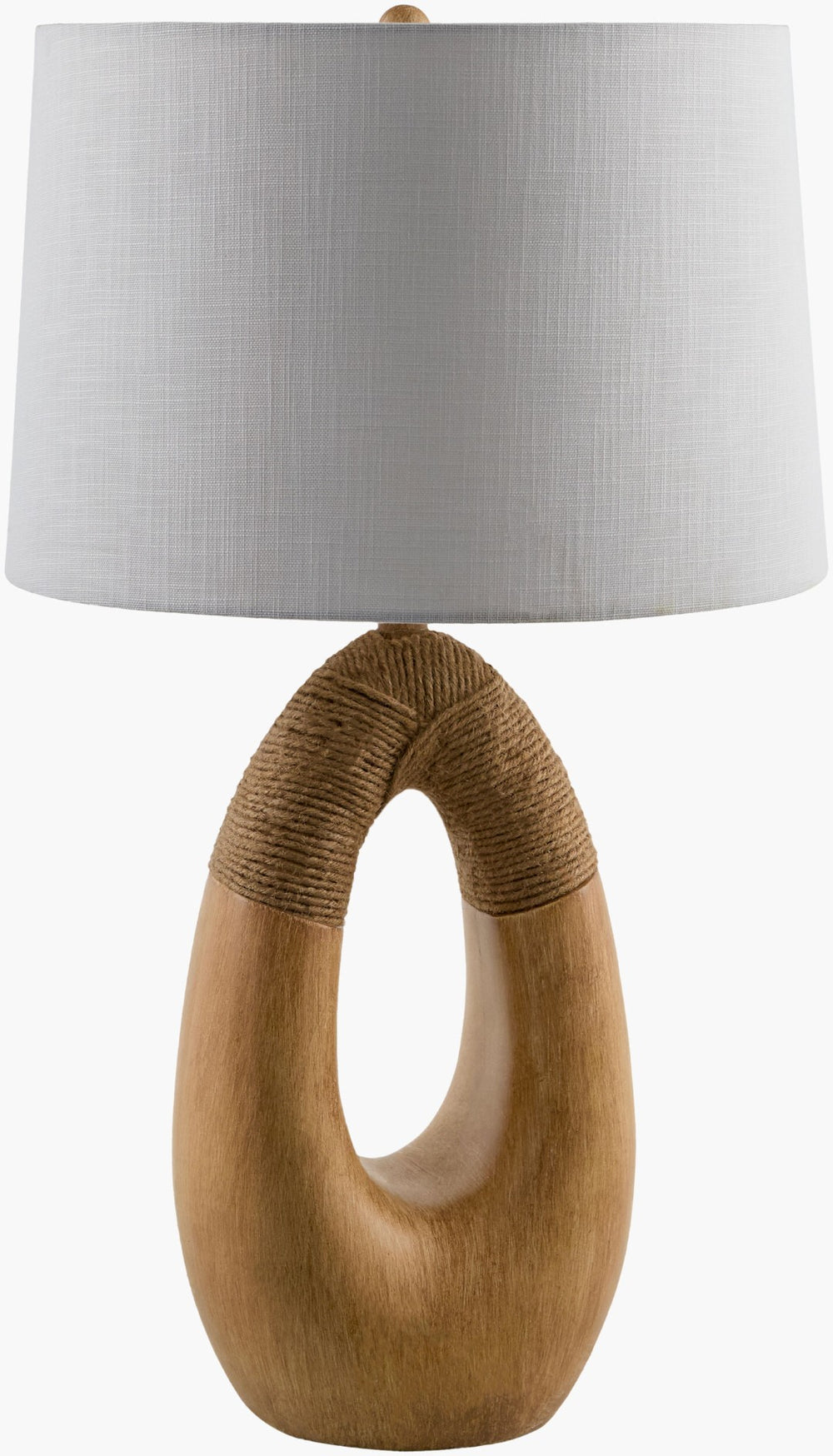 Livabliss Sokade Urn Silhouette Resin Table Lamp with Linen Shade for Warm Ambient Glow SOK-002