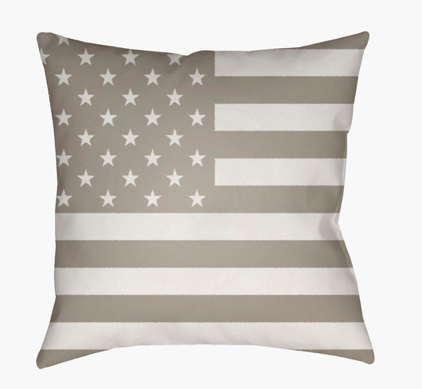 Livabliss Americana Woven Polyester Throw Pillow Rustic Farmhouse Accent for Sofa or Bed SOL004-1818