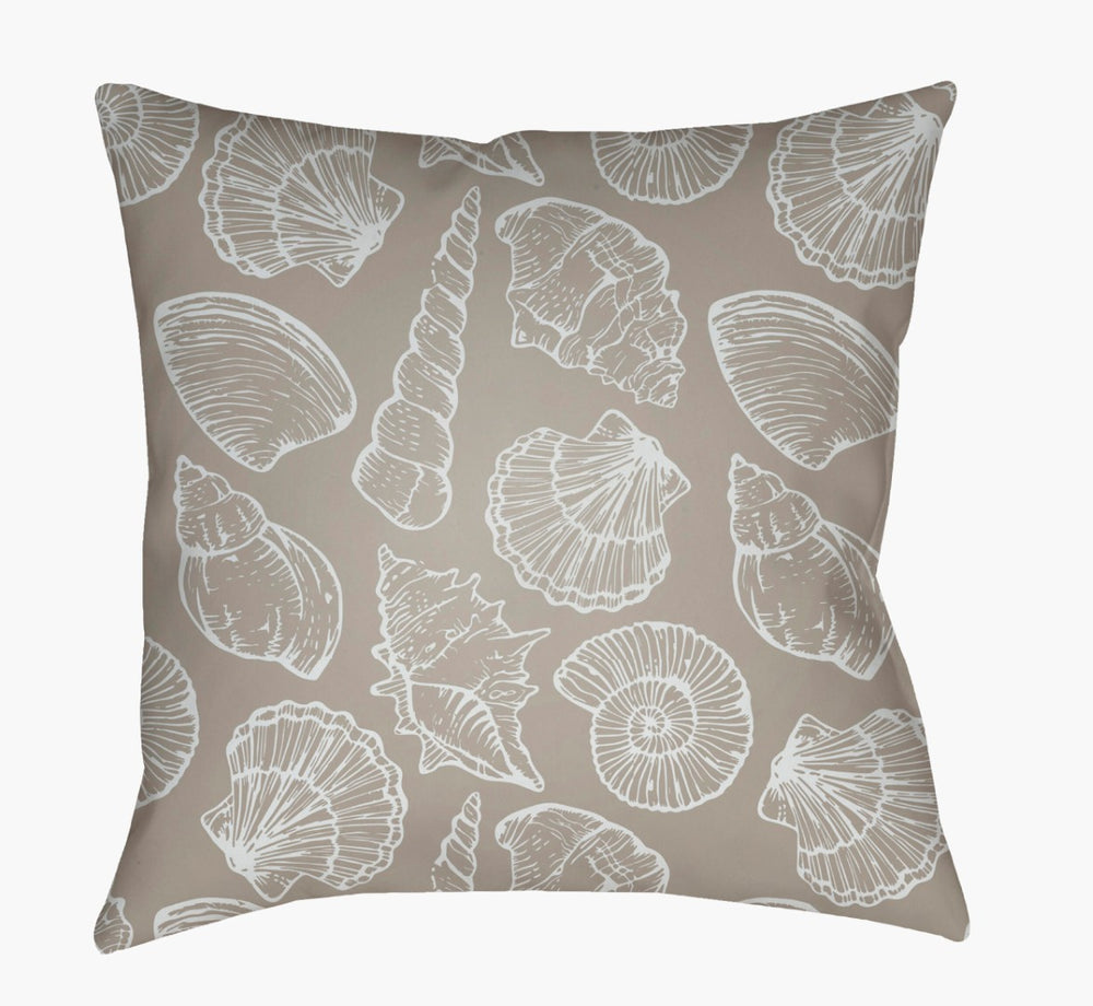 Livabliss Shells Woven Coastal Motif Accent Pillow Polyfill Insert for Sofa or Bedroom SOL033-1818
