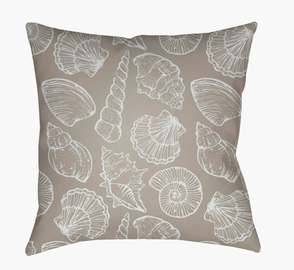 Livabliss Shells Woven Coastal Motif Accent Pillow Polyfill Insert for Sofa or Bedroom SOL033-1818