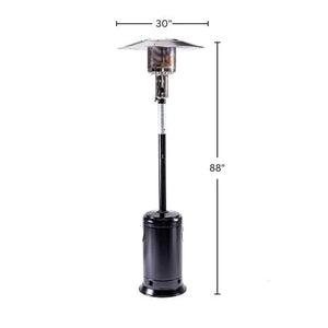 Origins Solara Outdoor Patio Heater 47000 Btu Radiant Warmth with Industrial Steel Dome OH-STBK