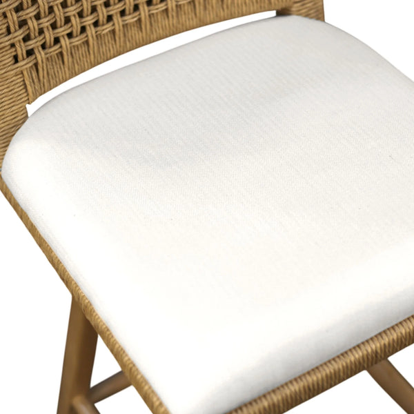 Solterra Swivel Woven Back Counter Stools Set of 2 Coastal Wood Frame Kitchen Island