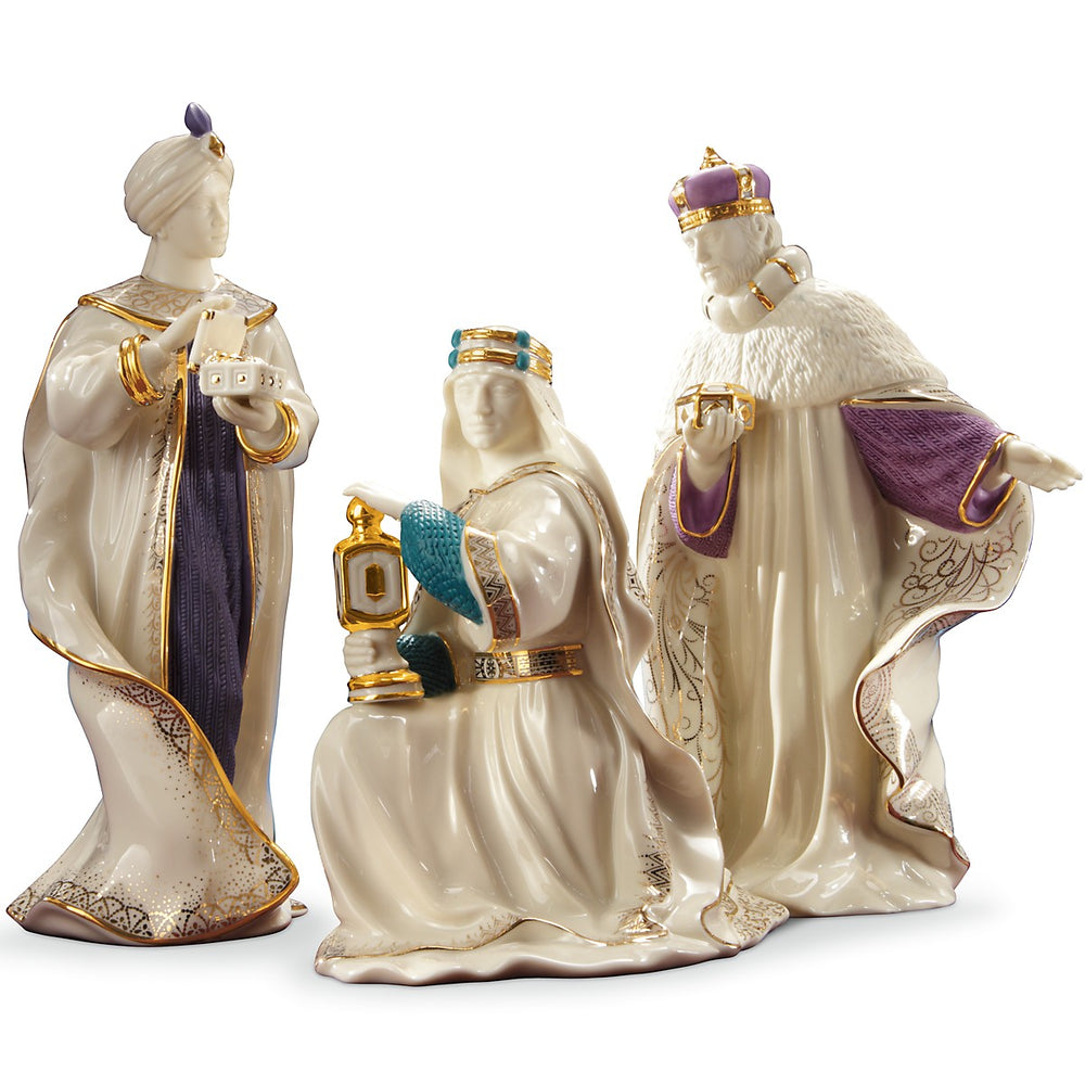 Lenox First Blessing Nativity Three Kings Figurine Set Multi, NO COLOR PORCELAIN 6399943