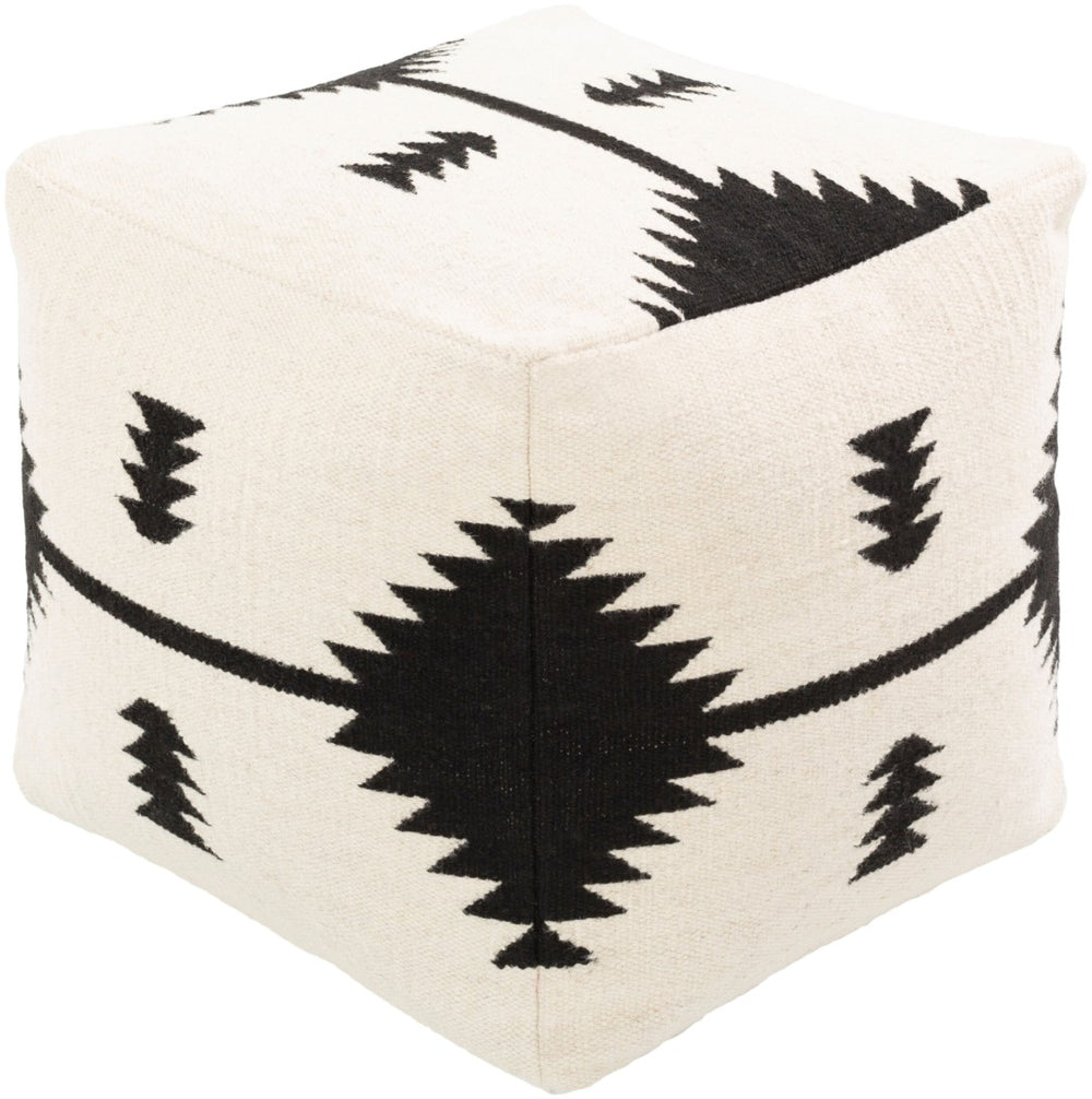 Livabliss Shiprock Hand-woven Cotton Wool Cube Pouf Earthy Bohemian Accent for Living Rooms SOPF001-181818