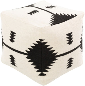 Livabliss Shiprock Hand-woven Cotton Wool Cube Pouf Earthy Bohemian Accent for Living Rooms SOPF001-181818
