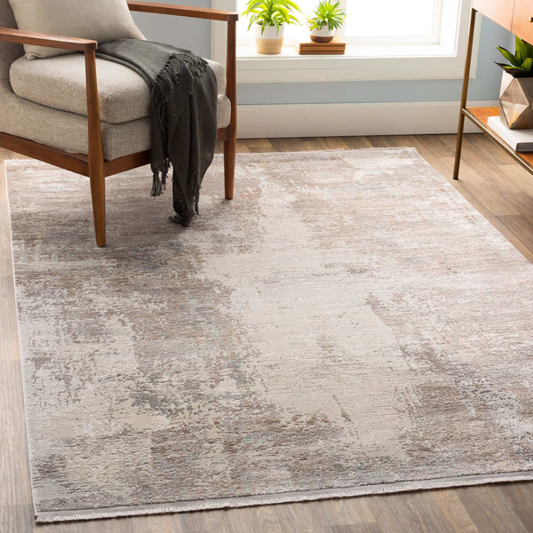 Surya Solar Mid-century Modern Woven Rug 1'11" X 2'11" | Luxurious Soft Feel, Durable, And Stylish Accent Light Brown Viscose,Acrylic Sor2300-23
