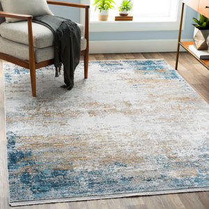 Surya Solar Mid-century Modern Woven Rug 1'11" X 2'11" | Luxurious Soft Feel, Durable, And Stylish Accent Sky Blue Viscose,Acrylic Sor2301-23