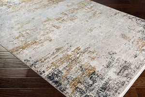 Surya Solar Mid-century Modern Woven Rug 1'11" X 2'11" | Luxurious Soft Feel, Durable, And Stylish Accent Charcoal Viscose,Acrylic Sor2302-23