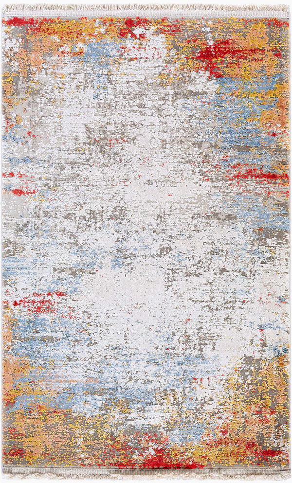 Surya Solar Mid-century Modern Woven Rug 1'11" X 2'11" | Luxurious Soft Feel, Durable, And Stylish Accent Orange Viscose,Acrylic Sor2303-23