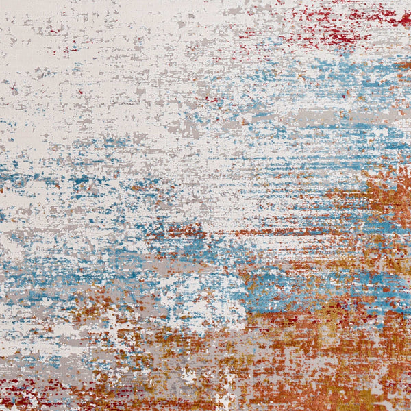 Surya Solar Mid-century Modern Woven Rug 1'11" X 2'11" | Luxurious Soft Feel, Durable, And Stylish Accent Orange Viscose,Acrylic Sor2303-23