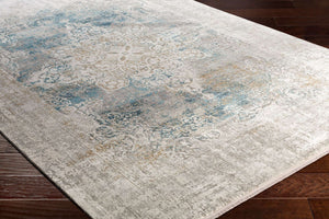 Surya Solar Mid-century Modern Woven Rug 1'11" X 2'11" | Luxurious Soft Feel, Durable, And Stylish Accent Sky Blue Viscose,Acrylic Sor2306-23