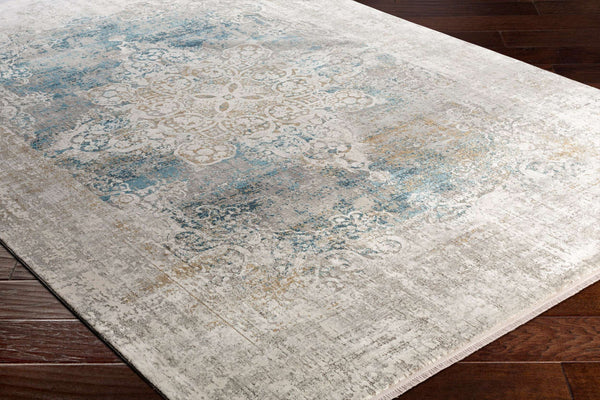 Surya Solar Mid-century Modern Woven Rug 1'11" X 2'11" | Luxurious Soft Feel, Durable, And Stylish Accent Sky Blue Viscose,Acrylic Sor2306-23