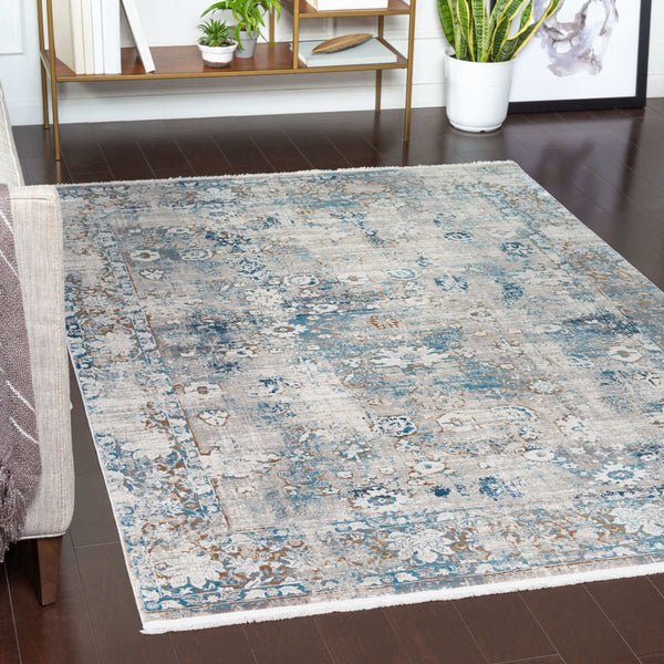 Surya Solar Mid-century Modern Woven Rug 1'11" X 2'11" | Luxurious Soft Feel, Durable, And Stylish Accent Sky Blue Viscose,Acrylic Sor2307-23