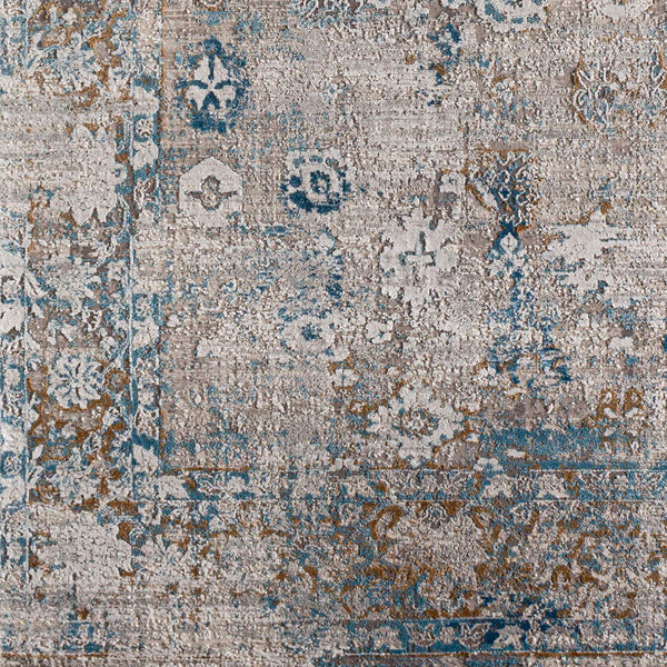 Surya Solar Mid-century Modern Woven Rug 1'11" X 2'11" | Luxurious Soft Feel, Durable, And Stylish Accent Sky Blue Viscose,Acrylic Sor2307-23