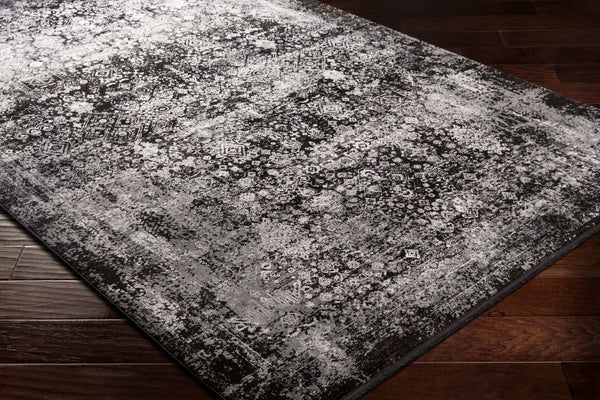 Surya Solar Mid-century Modern Woven Rug 1'11" X 2'11" | Luxurious Soft Feel, Durable, And Stylish Accent Black Viscose,Acrylic Sor2310-23