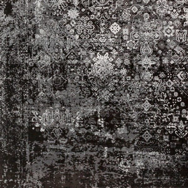 Surya Solar Mid-century Modern Woven Rug 1'11" X 2'11" | Luxurious Soft Feel, Durable, And Stylish Accent Black Viscose,Acrylic Sor2310-23