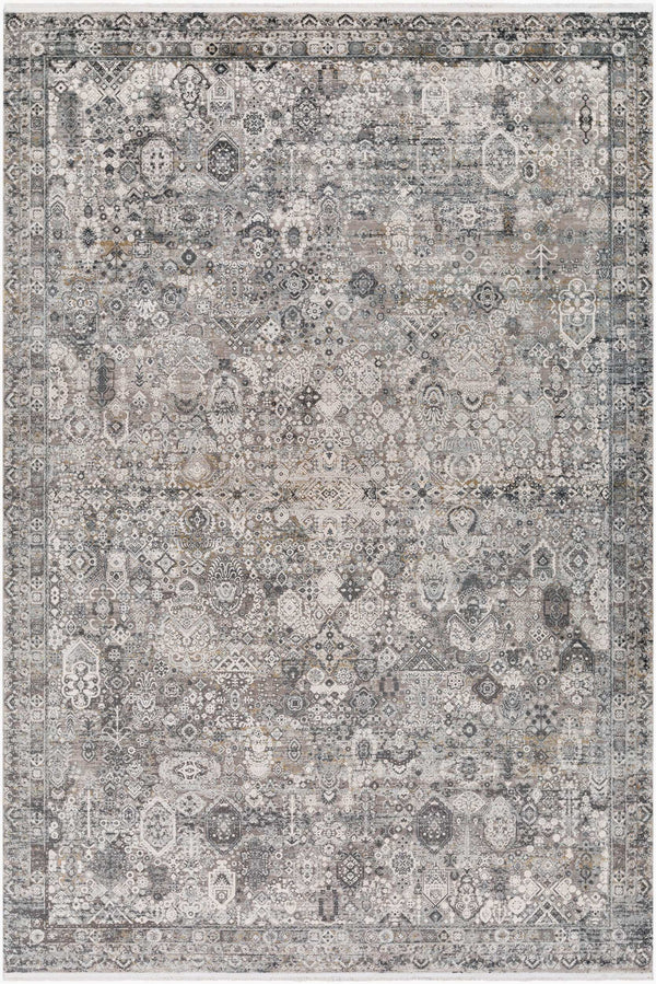 Surya Solar Mid-century Modern Woven Rug 1'11" X 2'11" | Luxurious Soft Feel, Durable, And Stylish Accent Gray Viscose,Acrylic Sor2313-23
