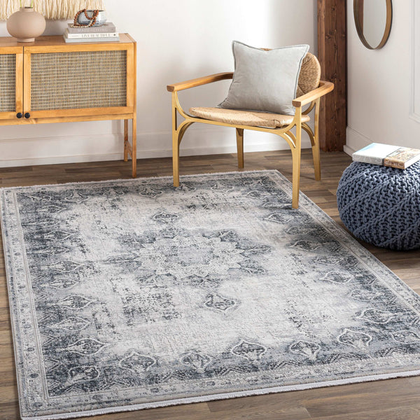 Surya Solar Mid-century Modern Woven Rug 1'11" X 2'11" | Luxurious Soft Feel, Durable, And Stylish Accent Gray Viscose,Acrylic Sor2315-576
