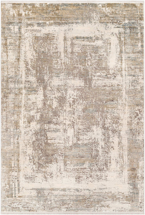 Surya Solar Mid-century Modern Woven Rug 1'11" X 2'11" | Luxurious Soft Feel, Durable, And Stylish Accent Cream Viscose,Acrylic Sor2317-1215