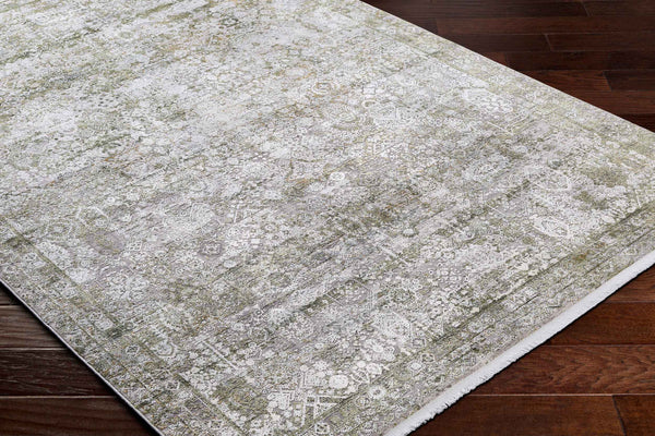 Surya Solar Mid-century Modern Woven Rug 1'11" X 2'11" | Luxurious Soft Feel, Durable, And Stylish Accent Olive Viscose,Acrylic Sor2325-38