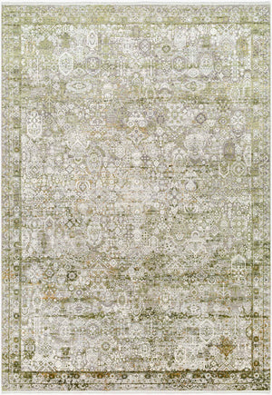 Surya Solar Mid-century Modern Woven Rug 1'11" X 2'11" | Luxurious Soft Feel, Durable, And Stylish Accent Olive Viscose,Acrylic Sor2325-76112