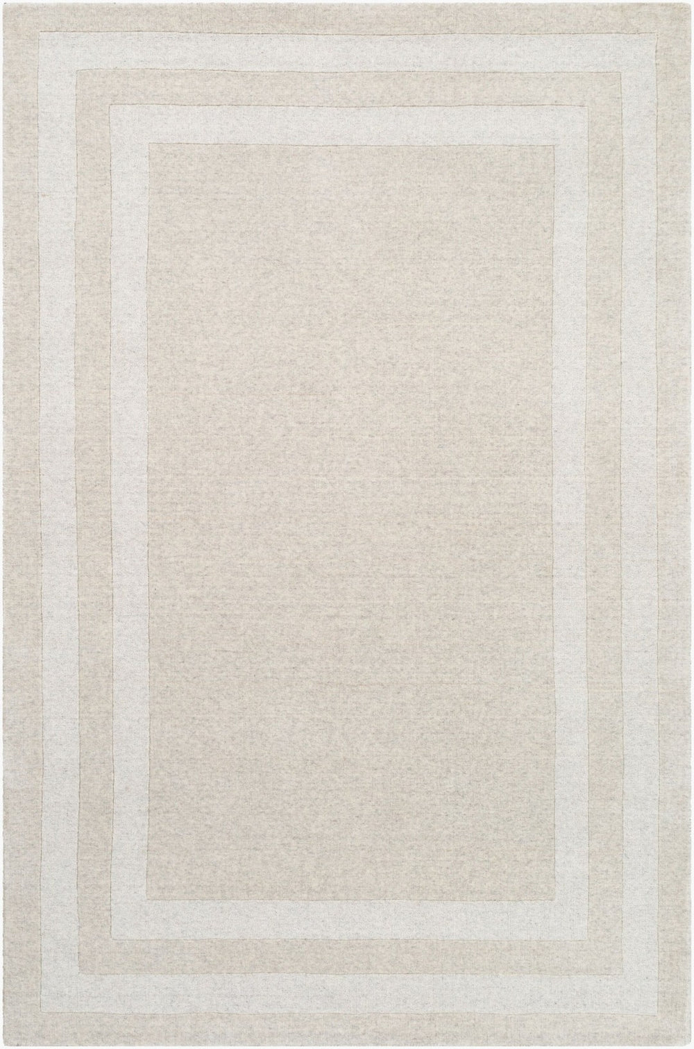 Livabliss Sorrento Hand Tufted Wool Nylon Area Rug with High Low Pile Texture for Living Rooms Beige, Taupe 6' x 9' SOT2300-69