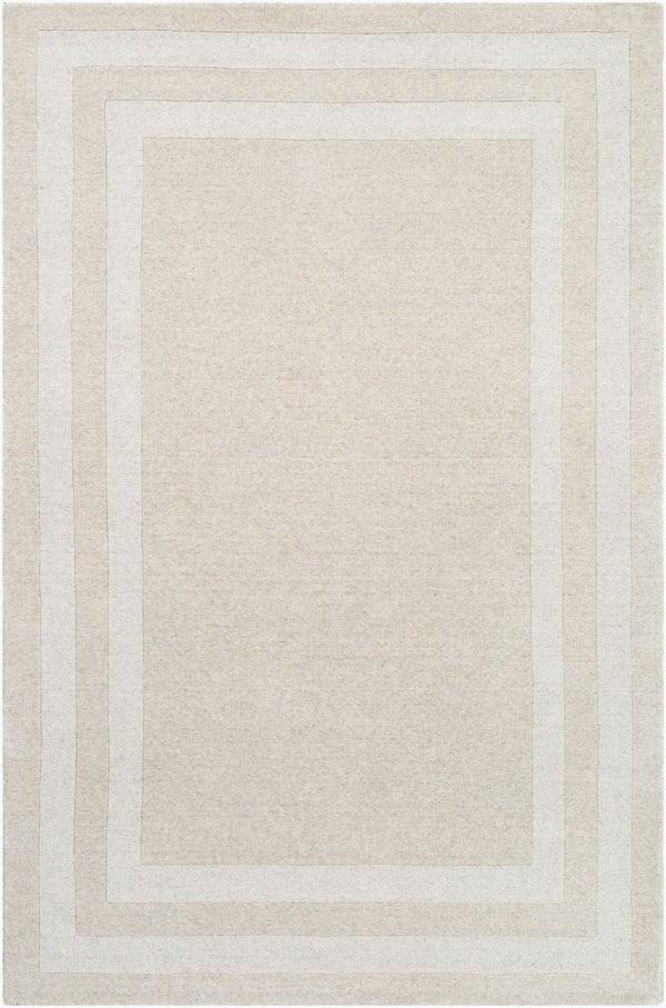 Livabliss Sorrento Hand Tufted Wool Nylon Area Rug with High Low Pile Texture for Living Rooms Beige, Taupe 6' x 9' SOT2300-69