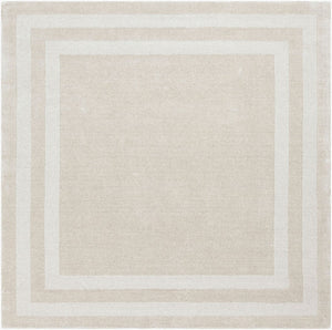 Livabliss Sorrento Hand Tufted Wool Nylon Area Rug with High Low Pile Texture for Living Rooms Beige, Taupe 8' x 8' SOT2300-8SQ