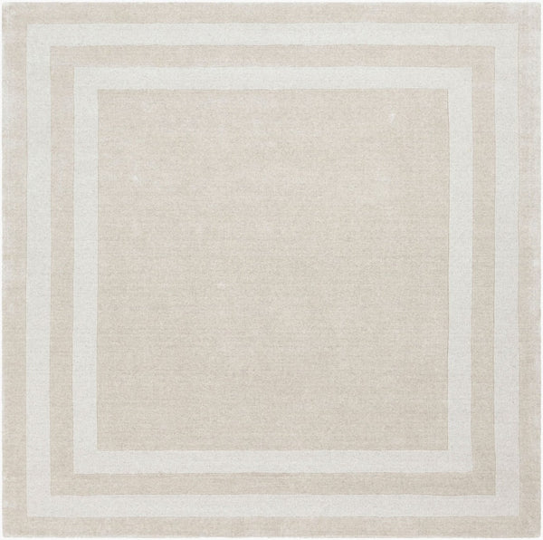 Livabliss Sorrento Hand Tufted Wool Nylon Area Rug with High Low Pile Texture for Living Rooms Beige, Taupe 8' x 8' SOT2300-8SQ
