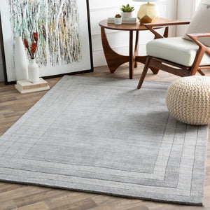 Livabliss Sorrento Hand Tufted Wool Blend Area Rug with High Low Pile for Modern Living Rooms Gray 2'6" x 8' SOT2304-268