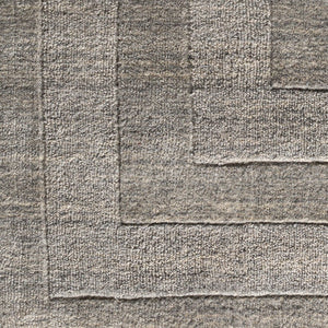 Livabliss Sorrento Hand Tufted Wool Blend Area Rug with High Low Pile for Modern Living Rooms Gray 2'6" x 8' SOT2304-268