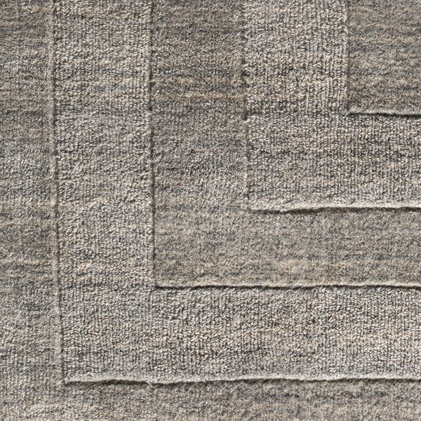 Livabliss Sorrento Hand Tufted Wool Blend Area Rug with High Low Pile for Modern Living Rooms Gray 2'6" x 8' SOT2304-268