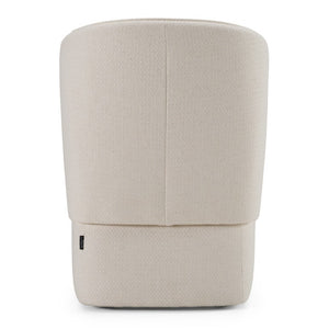 VIG Furniture Souza Modern Swivel Upholstered Chair With Plush Foam Seat, 360° Base For Comfort & Style Beige Dining Chair VGKK-KF.Y1256-BGE