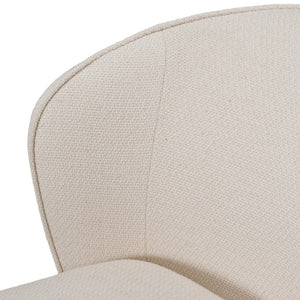 VIG Furniture Souza Modern Swivel Upholstered Chair With Plush Foam Seat, 360° Base For Comfort & Style Beige Dining Chair VGKK-KF.Y1256-BGE